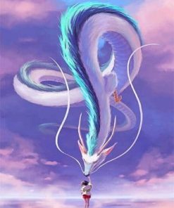 Chihiro and Haku Anime Paint By Numbers