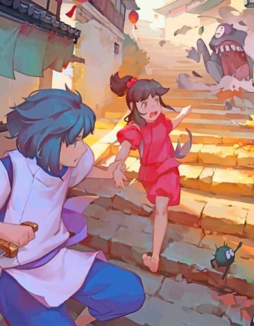 Chihiro and Haku Adventures Paint By Numbers