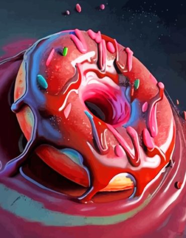 Chocolate Delight Donut Paint By Numbers