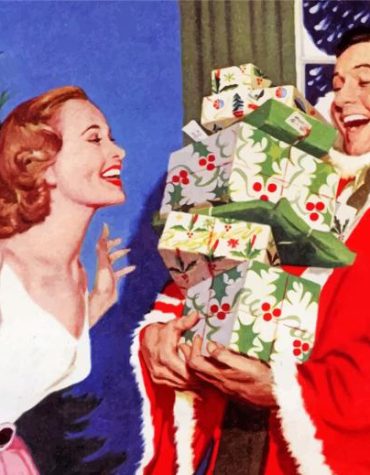 Romantic Vintage Christmas Paint By Numbers