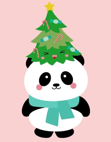 Festive Christmas Panda Paint By Numbers