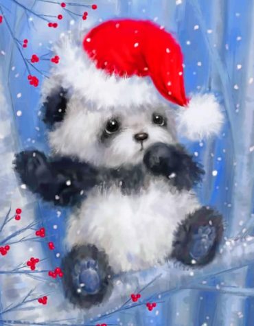 Christmas Panda Artistry Paint By Numbers
