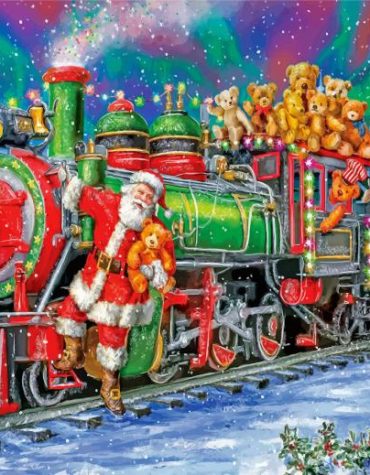 Santa Claus Train Journey Paint By Numbers