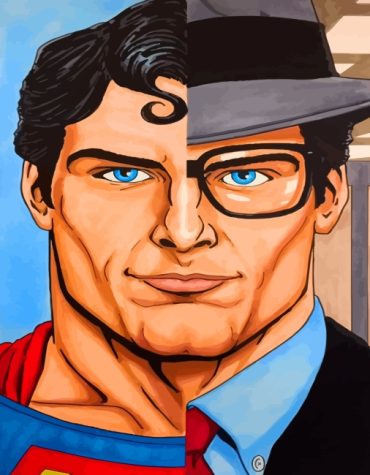 Clark Kent Superhero Paint By Numbers