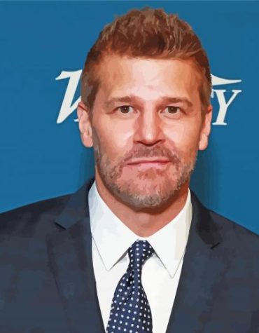 David Boreanaz Movie Icon Paint By Numbers