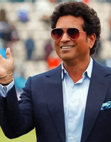 Sachin Tendulkar Sports Legend Paint By Numbers