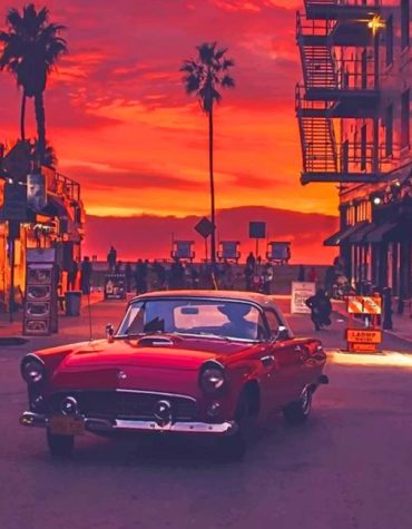 Vintage California Muscle Car Paint By Numbers