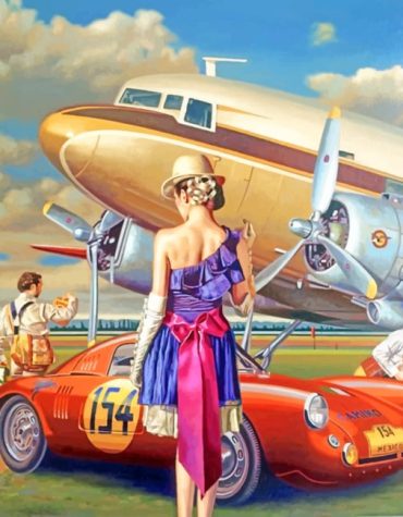 Vintage Love Couple Paint By Numbers