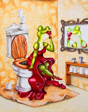 Elegant Frog Paint By Numbers