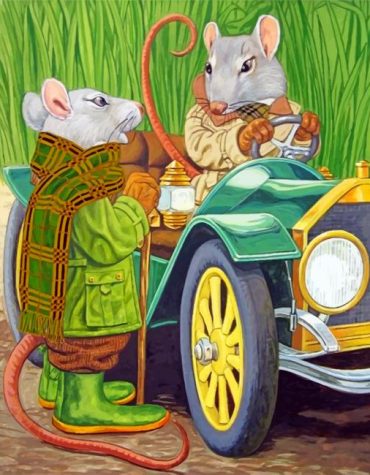 Elegant Mice Illustrations Paint By Numbers