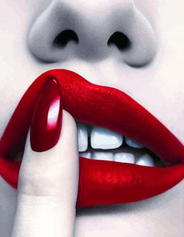 Red Lips Beauty Paint By Numbers