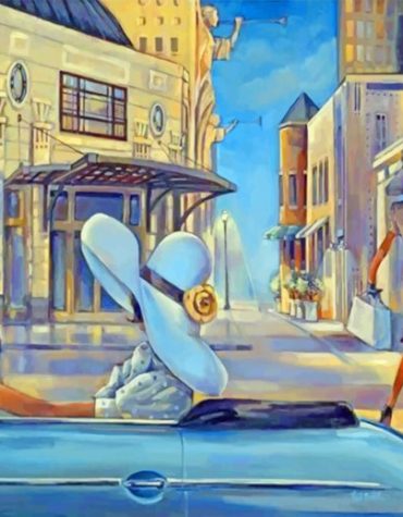 Classy Woman in Streets Paint By Numbers