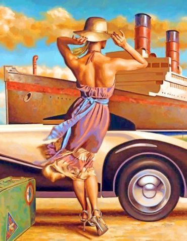 Vintage Traveler Charm Paint By Numbers