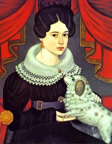 Vintage Dog Ladies Paint By Numbers