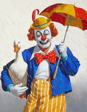 Clown and Ducking Fun Paint By Numbers