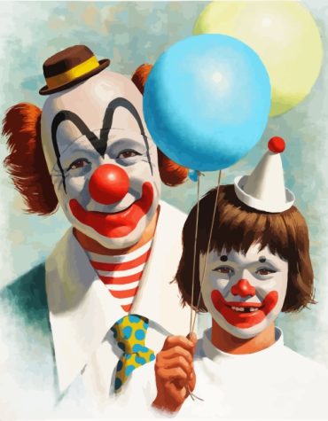 Clown Father and Son Paint By Numbers