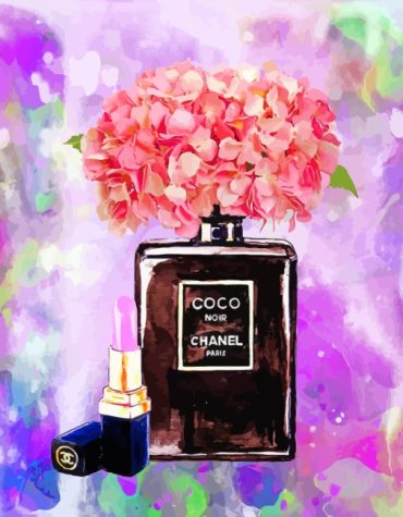 Coco Noir Chanel Lipstick Paint By Numbers