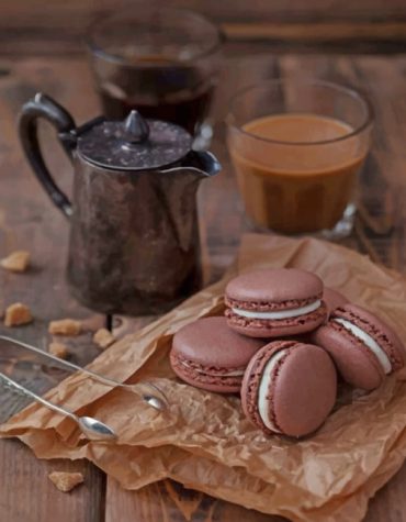 Coffee and Macaroons Paint By Numbers