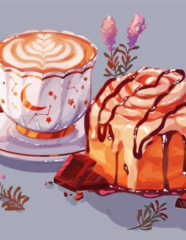 Coffee Cake Delight Paint By Numbers
