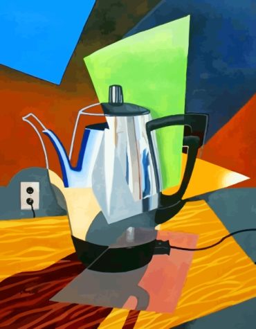 Colorful Coffee Pot Paint By Numbers