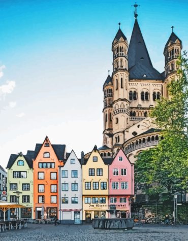 Cologne Cityscape Europe Paint By Numbers