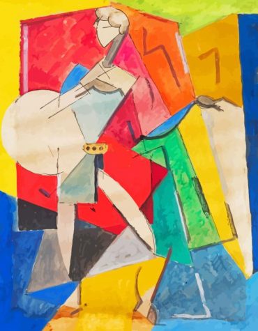 Jean Cocteau Vibrant Abstract Paint By Numbers