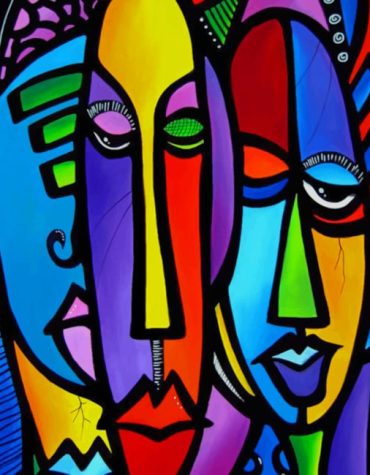 Colorful Abstract Women Paint By Numbers