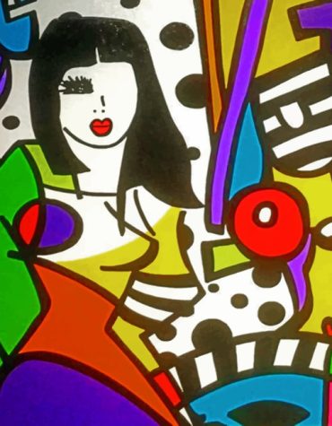 Vibrant Woman Abstract Paint By Numbers