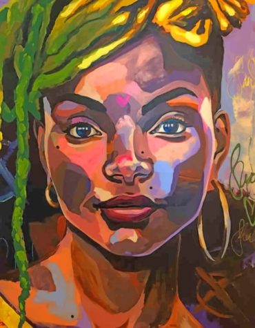 Colorful African Woman Paint By Numbers