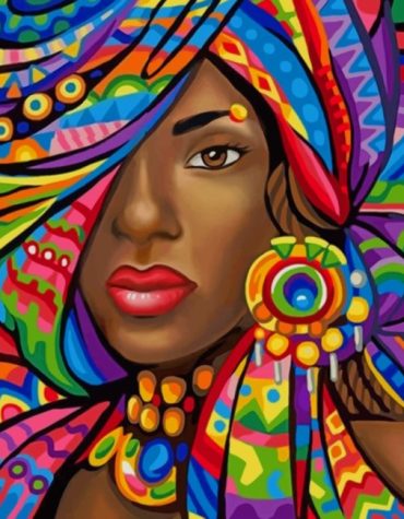 Colorful African Woman Paint By Numbers