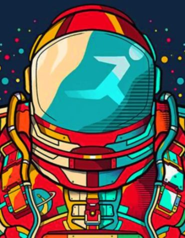 Colorful Space Adventure Astronaut Paint By Numbers