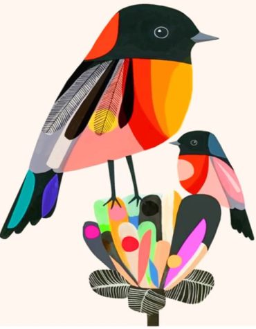 Colorful Birds Paint By Numbers
