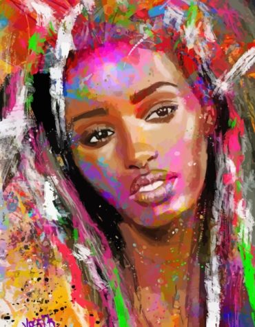 Colorful Black Woman Expression Paint By Numbers