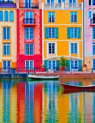 Italy's Vibrant Buildings Paint By Numbers
