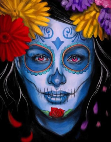 Day of the Dead Sugar Skull Paint By Numbers
