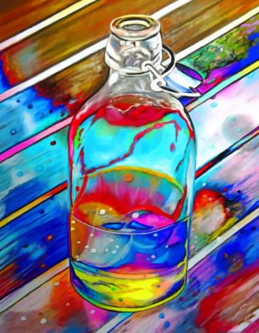Colorful Glass Bottles Paint By Numbers