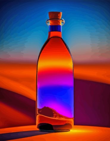 Colorful Glass Bottle Paint By Numbers