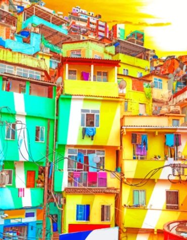 Colorful Brazilian Favela Paint By Numbers