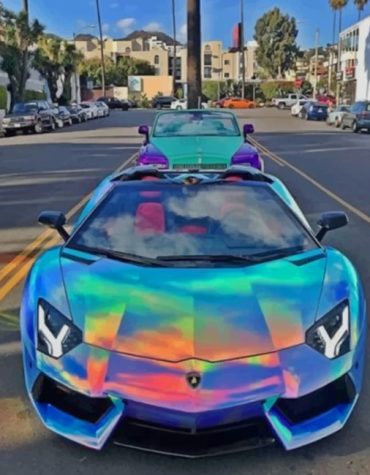 Blue Lamborghini Paint By Numbers