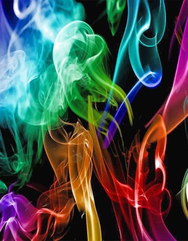 Colorful Light Smoke Paint By Numbers