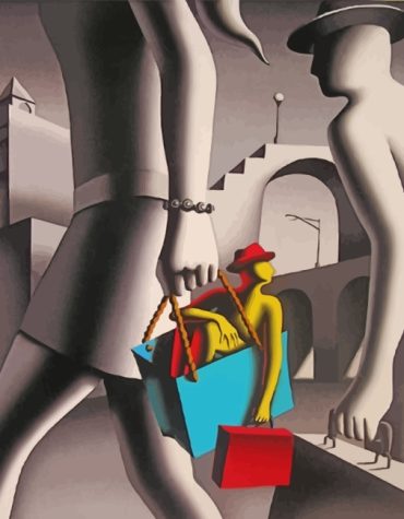 Vibrant Man in Monochrome Paint By Numbers