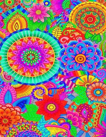 Colorful Mandala Abstract Paint By Numbers