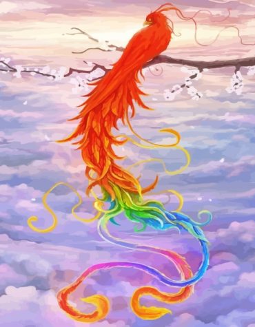 Vintage Phoenix Bird Paint By Numbers