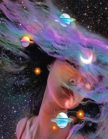 Space Girl Universe Paint By Numbers