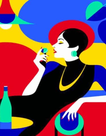 Pop Art Style Colorful Woman Paint By Numbers