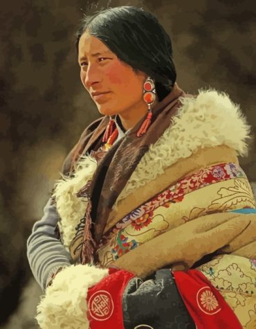Tibetan Woman Paint By Numbers