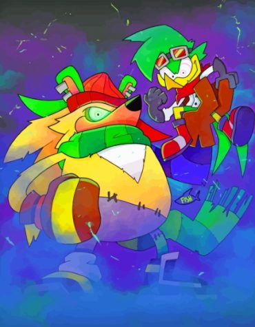 Cool Sonic Bear Paint By Numbers