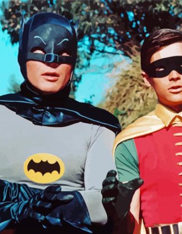 Batman and Robin Movie Heroes Paint By Numbers
