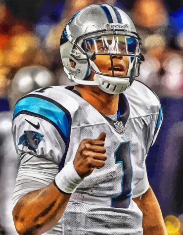 Cam Newton Sports Icon Paint By Numbers
