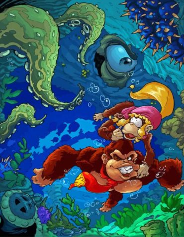 Donkey Kong Game Paint By Numbers